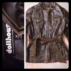 Leather Dollhouse Brown Jacket