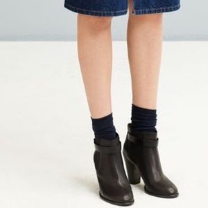 Madewell Lonny Boot in black leather (6.5)