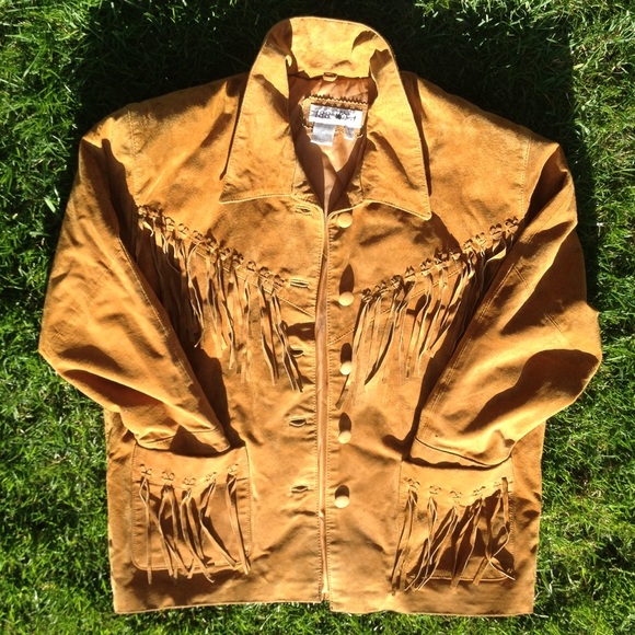 Genuine Leather Fringe Jacket From the 80's - Picture 4 of 4