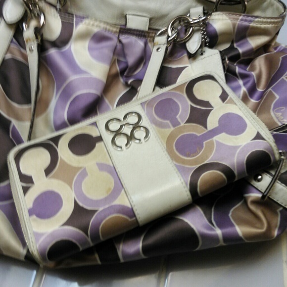 Coach handbag with matching wallet