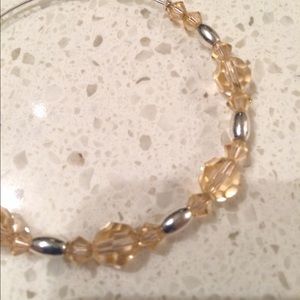 Alex and Ani blush and silver Swarovski