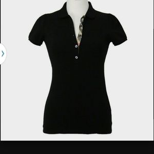 Burberry black collar shirt