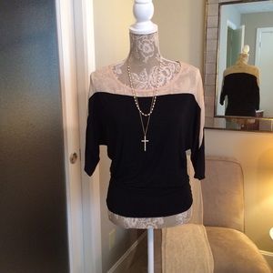 SOLD in bundle -Costa Blanc two tone top -size XS