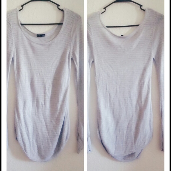 #express #grey #longsleeve  #sheertop #verycute