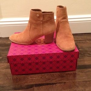 Authentic Tory Burch Suede Booties