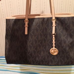 Michael Kors Monogrammed Travel Tote