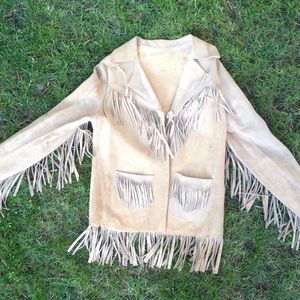 All Deer Hide Fringe Jacket From The 70's.