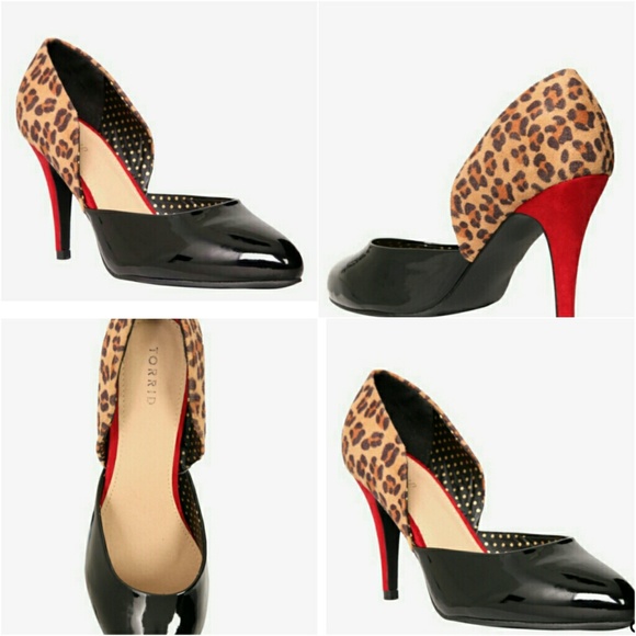 Torrid Pin-Up Black Patent & Leopard Stilleto