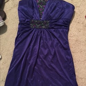 Purple formal dress