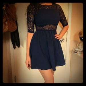 Blue little dress