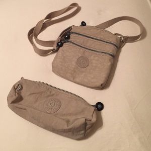Kipling cross body purse and make up bag