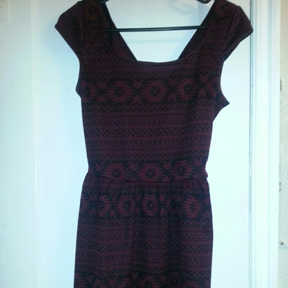 ❤TRADED❤ Tribal Black and Red Dress
