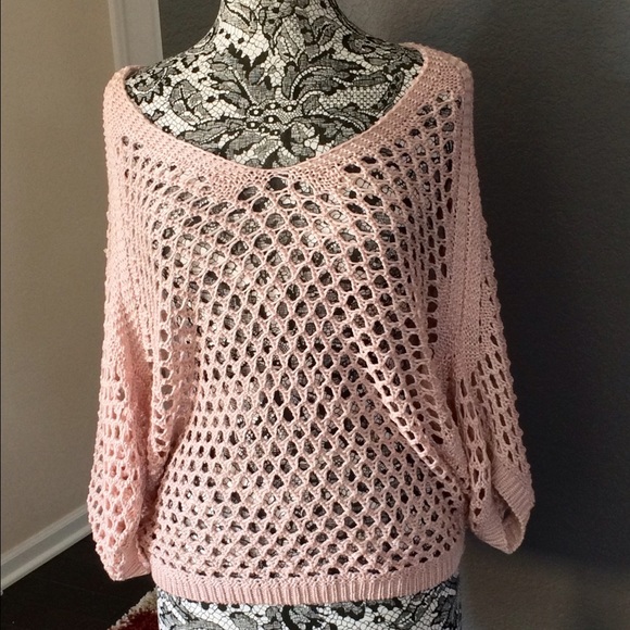 yaya Los Angeles Pink Dolman Style Sweater - Picture 2 of 4