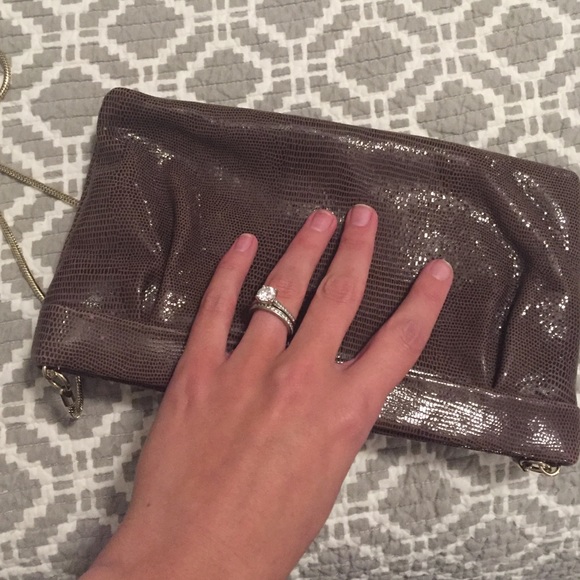 Kate Spade brown purse with log gold strap - Picture 4 of 4