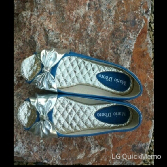 Blue and Silver Flats - Picture 2 of 3