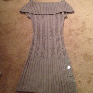 Like new tunic-length sweater.