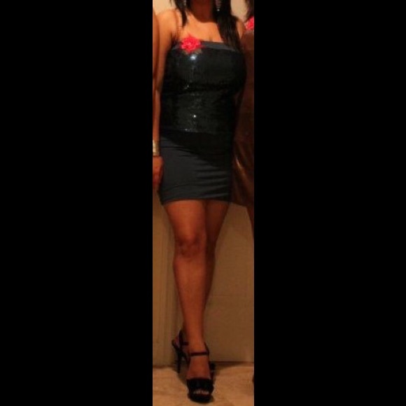 Forever 21 blue party dress