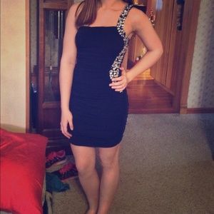 Navy blue semi formal dress