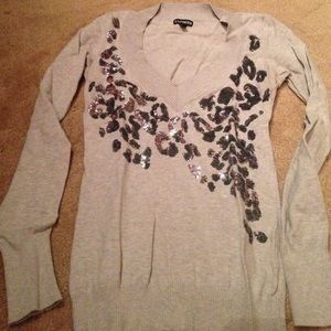 Express sequin sweater