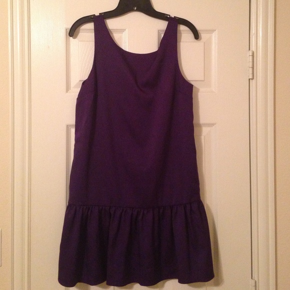 Purple BCBGeneration Drop Waist Dress - Picture 1 of 3