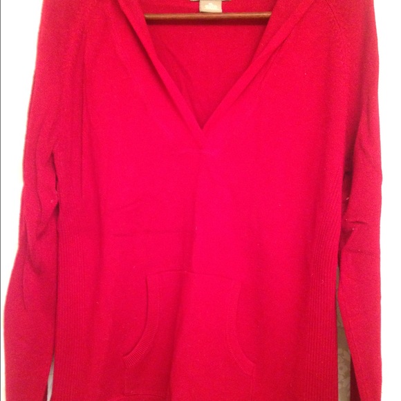 Red Hooded Sweater