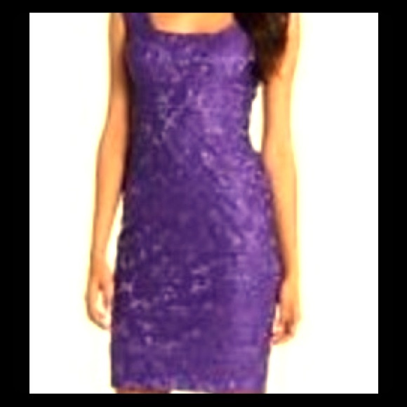 Purple cocktail dress