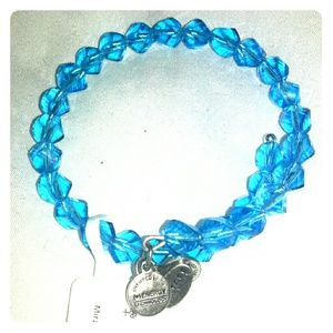 NWT Alex and Ani Mirage wrap bracelet in Azure