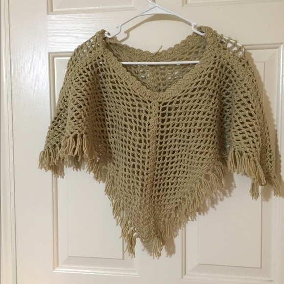 Wool poncho