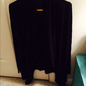 F21 black draping cardigan