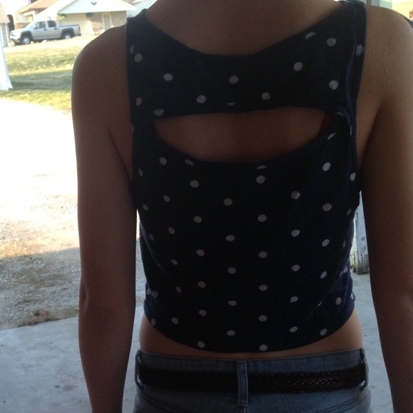Polka dot, polka dot, crop top - Picture 3 of 3