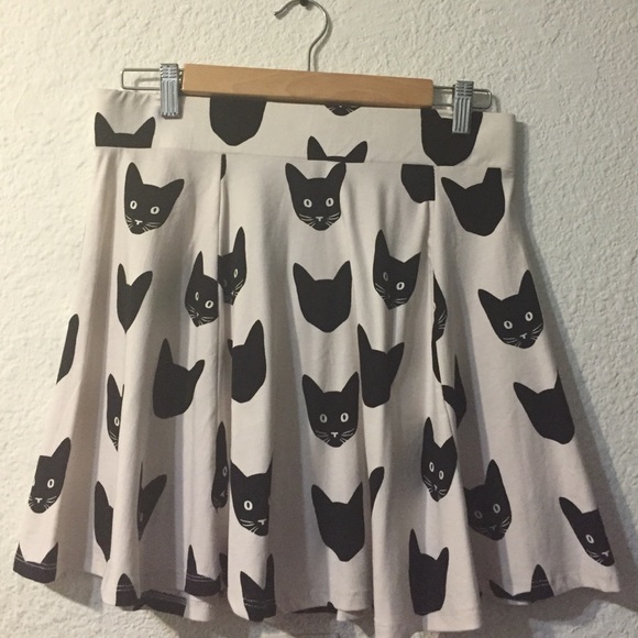 Cat skater skirt
