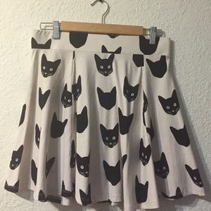 Cat skater skirt
