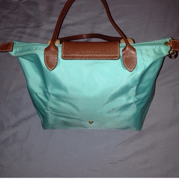 RARE Teal Longchamp Bag- small - Picture 2 of 4