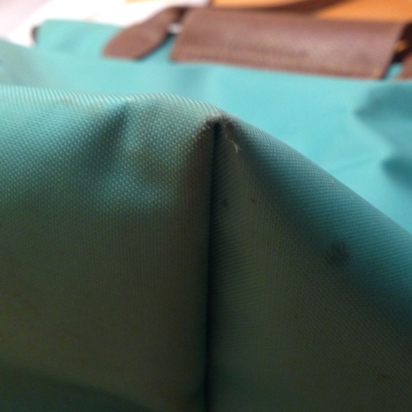 RARE Teal Longchamp Bag- small - Picture 3 of 4