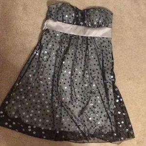 Strapless cocktail dress