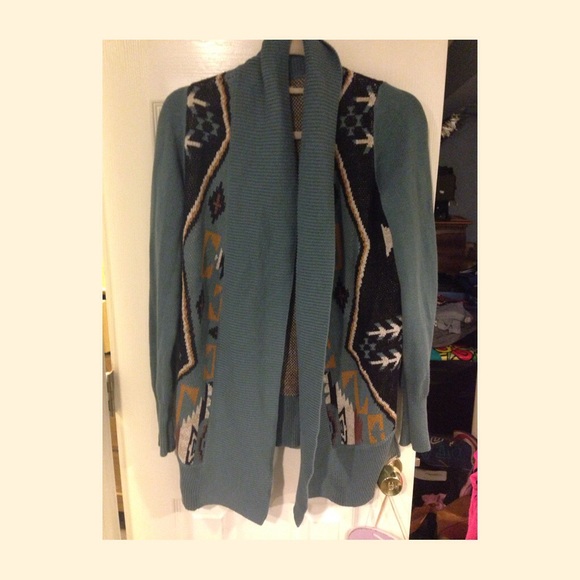 Tribal print cardigan