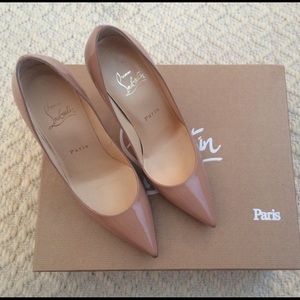 Christian Louboutin Nude Decolette 100mm 36.5 NEW