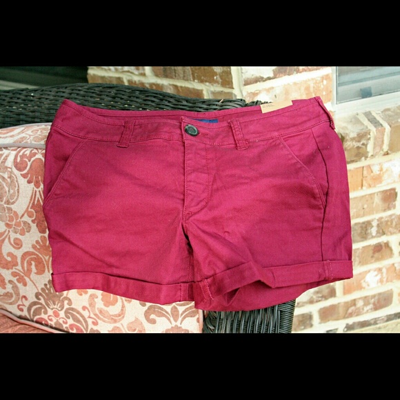 Burgundy Shorts