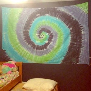 Tie dye tapestry