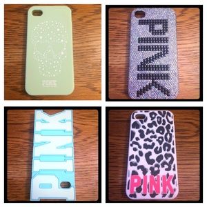 Victoria's Secret pink iPhone 4s case bundle