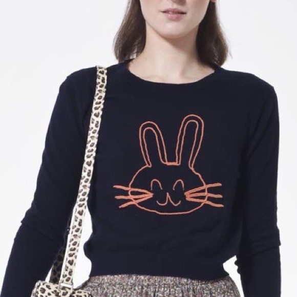 Bunny crop top sweater- never been worn