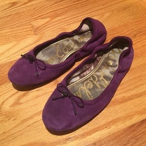 Sam Edelman Purple Suede Flats