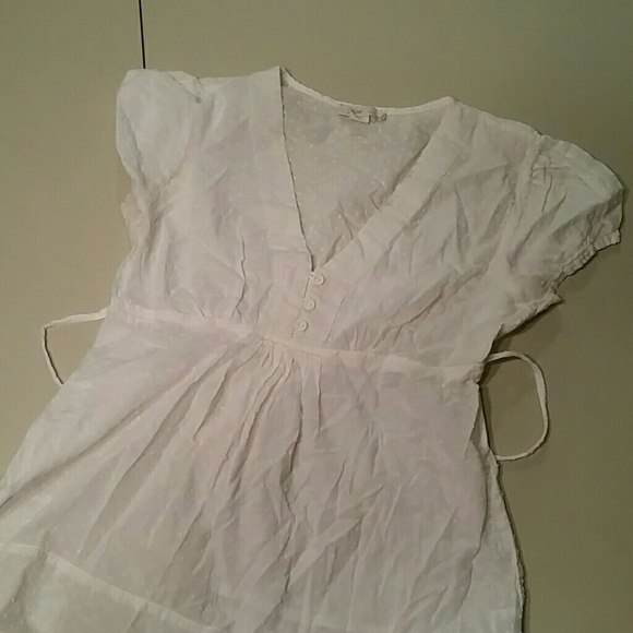 White baby doll shirt - sz. Small