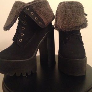 Very Cute Suede Boot Heels !!