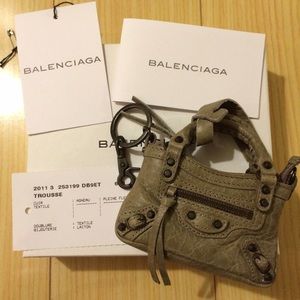 Balenciaga keychain.