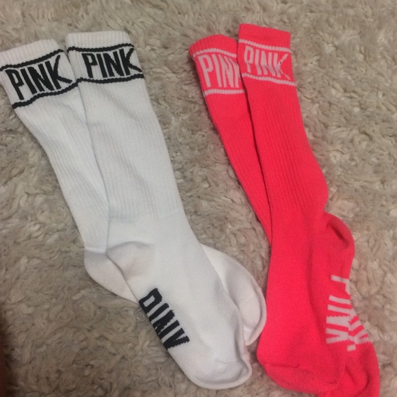 PINK knee socks