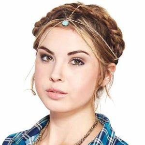 Gold headpiece chain✨