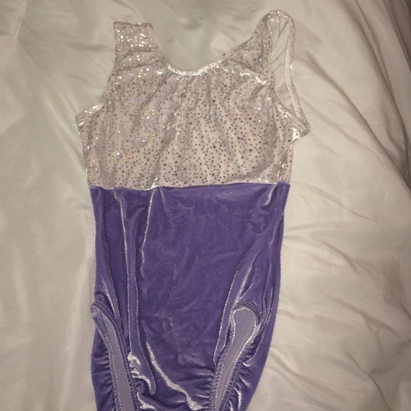 Pelle activewear leotard purple/white sequence S - Picture 1 of 1
