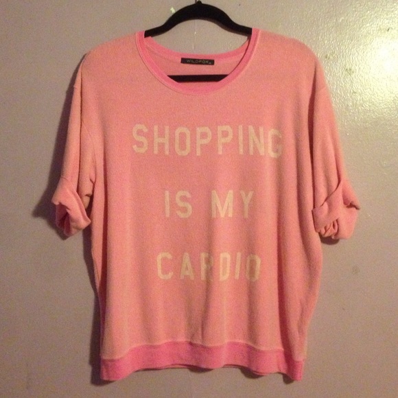 Wildfox Couture "Shopping is My Cardio" sweater
