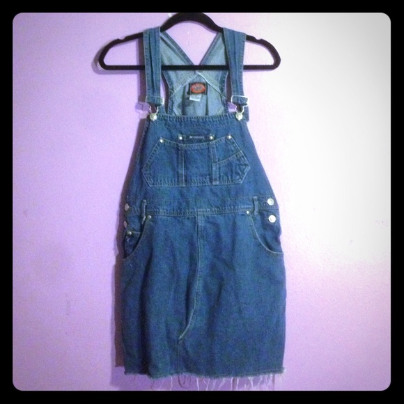 Vintage Denim Jumper Dress